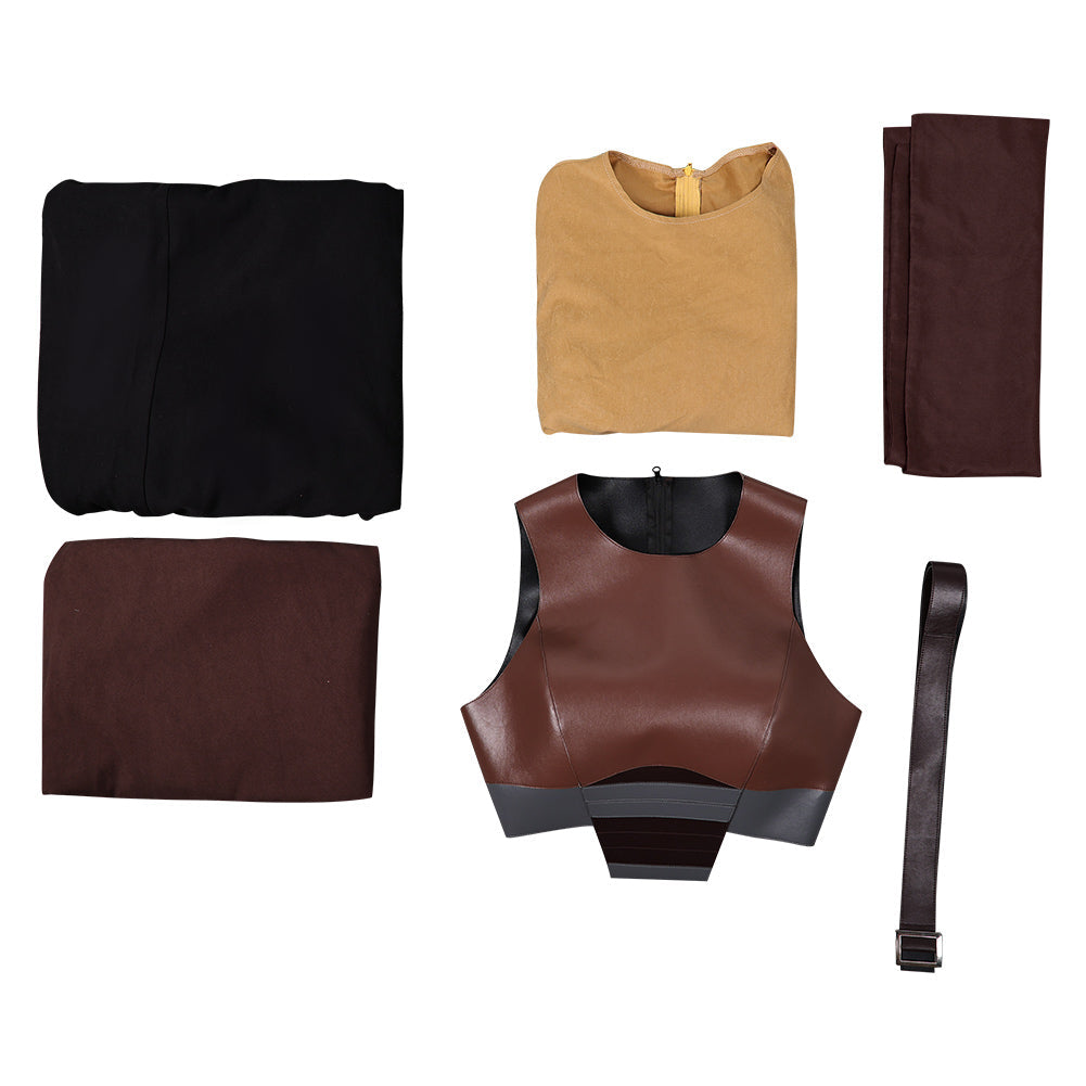 Jecki Lon Women Brown Outfit With Cloak Party Carnival Halloween Cosplay Costume From Yinocosplay.com