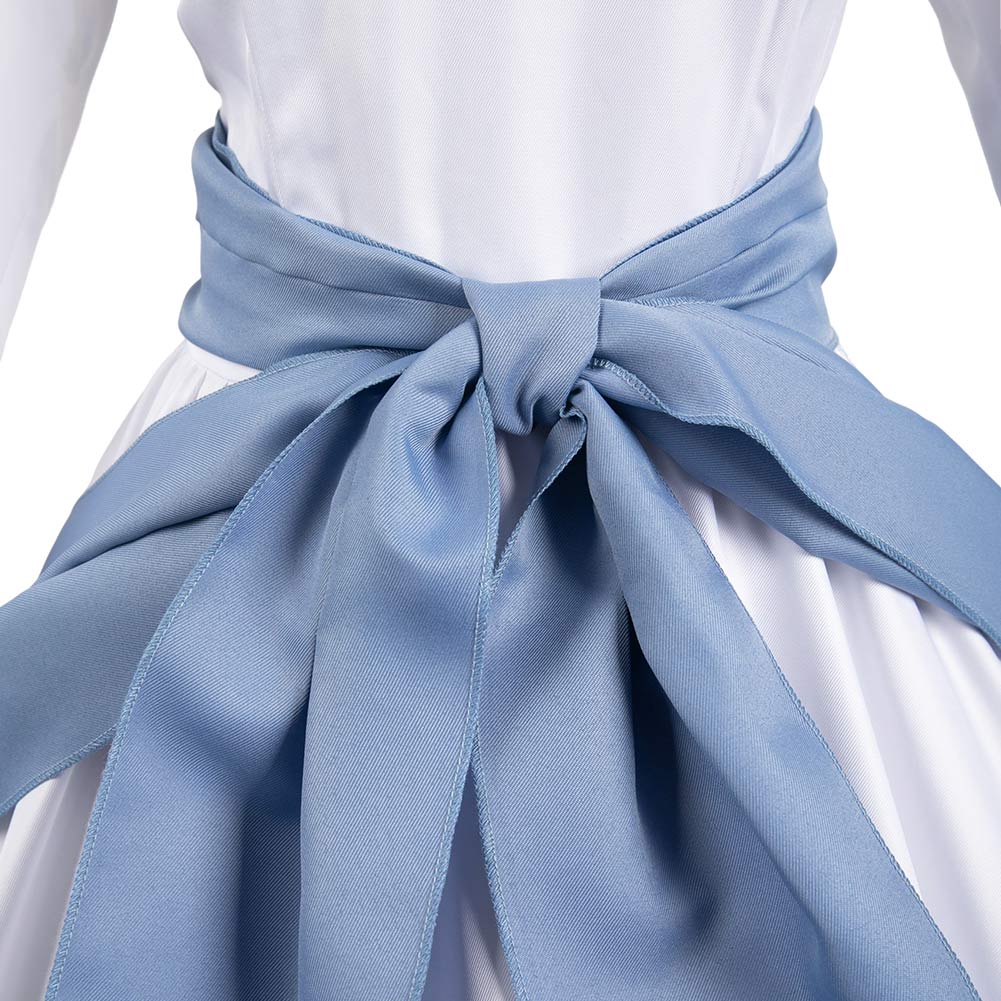 Kono Subarashii Sekai ni Shukufuku wo! Iris Women White And Blue Dress Cosplay Costume From Yinocosplay.com