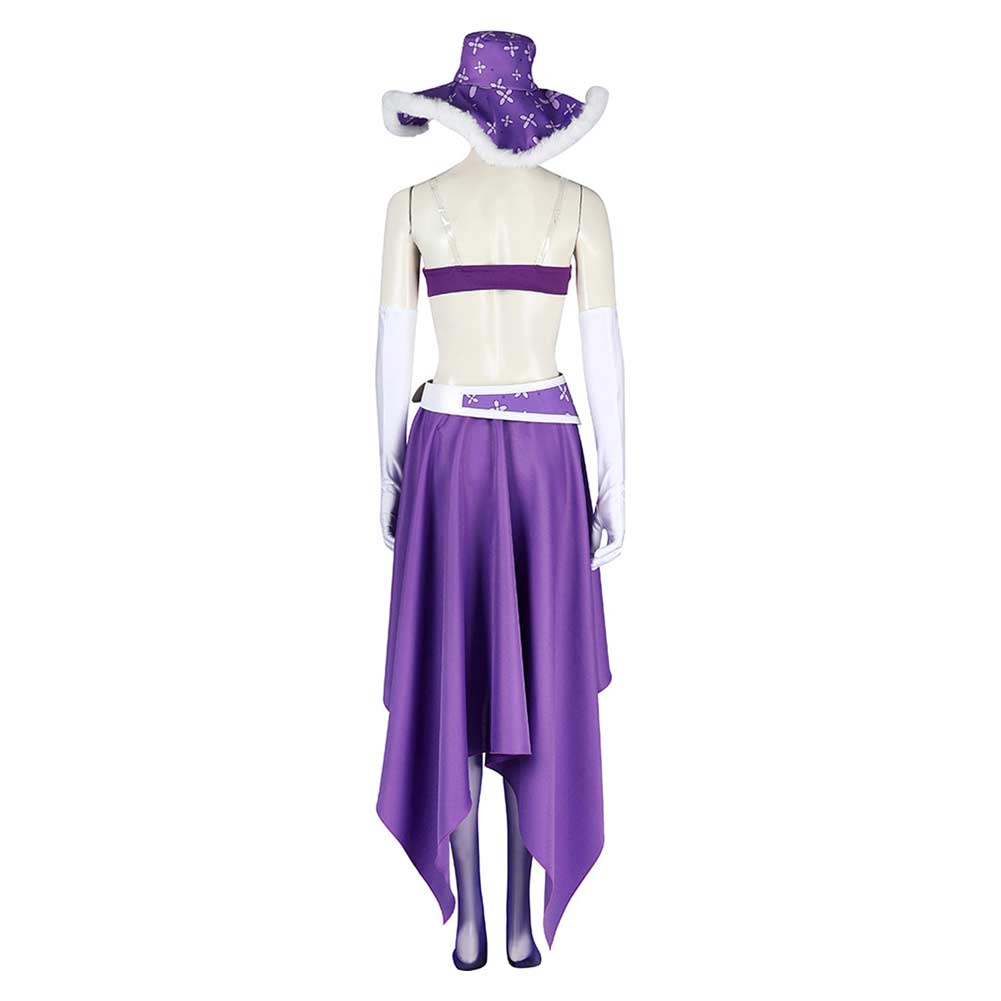 Nico Robin 15th Anniversary Women Purple Dress Cosplay Costume From Yinocosplay.com