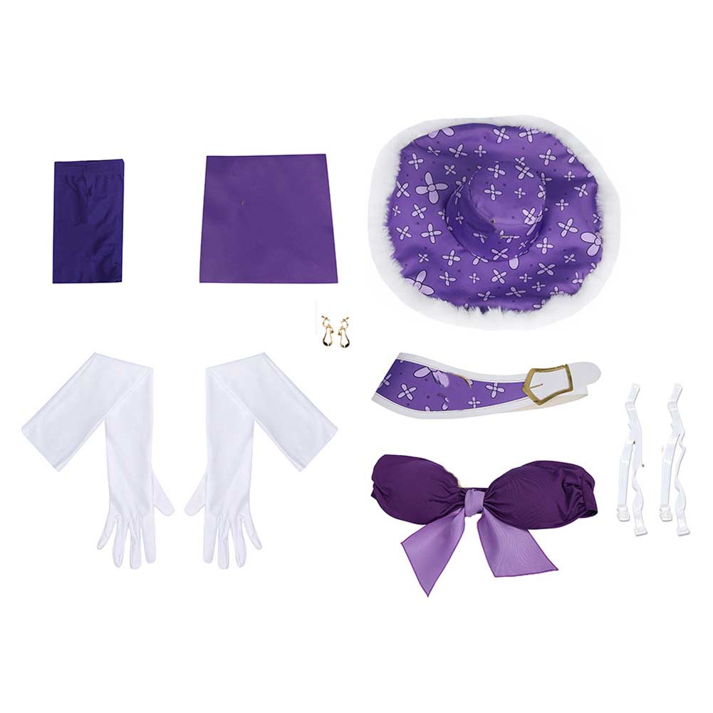 Nico Robin 15th Anniversary Women Purple Dress Cosplay Costume From Yinocosplay.com