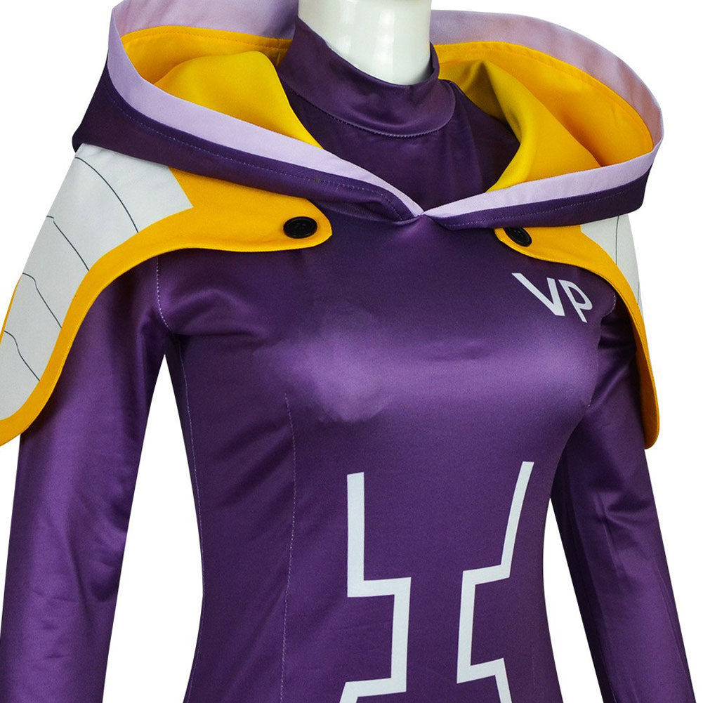 One Piece Egghead Arc Jewelry Bonney Women Purple Outfit Party Carnival Halloween Cosplay Costume From Yinocosplay.com