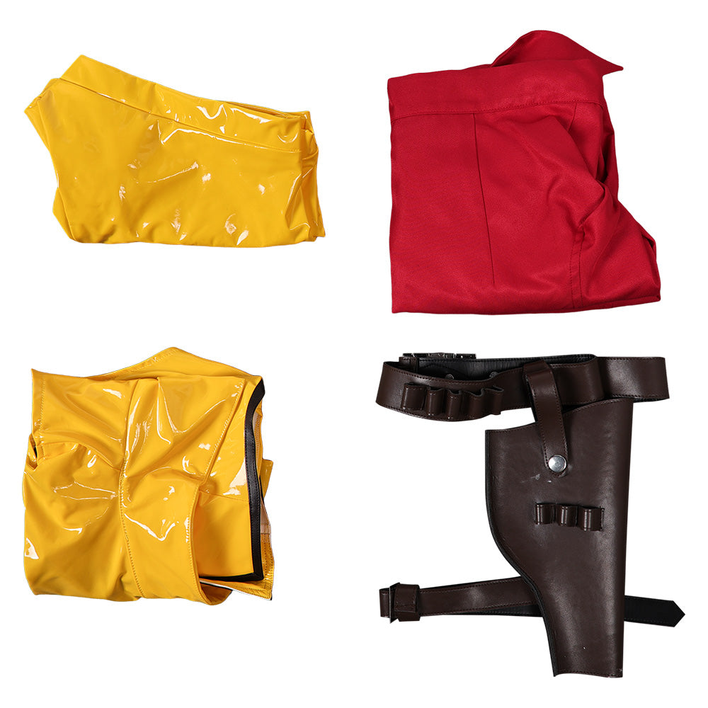 Ashe Women Red Cowboy Outfit Party Carnival Halloween Cosplay Costume From Yinocosplay.com