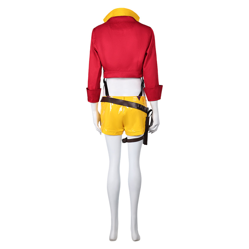 Ashe Women Red Cowboy Outfit Party Carnival Halloween Cosplay Costume From Yinocosplay.com