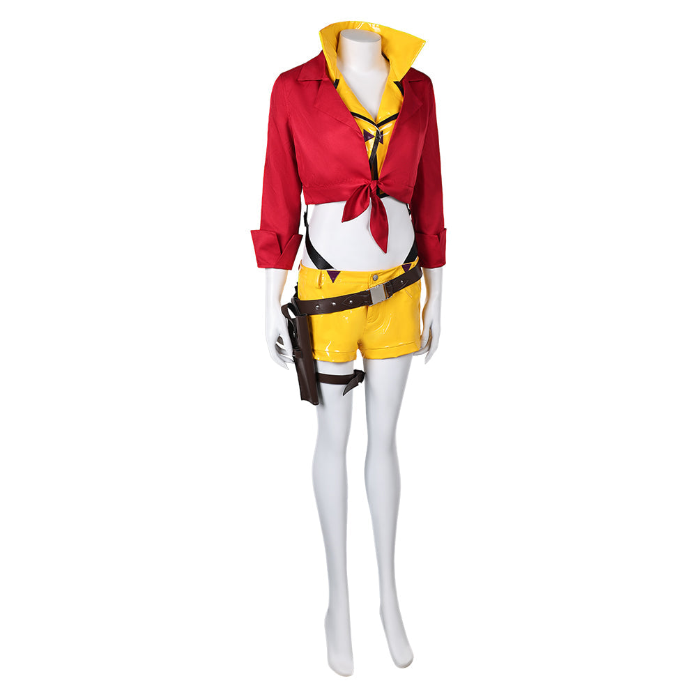 Ashe Women Red Cowboy Outfit Party Carnival Halloween Cosplay Costume From Yinocosplay.com