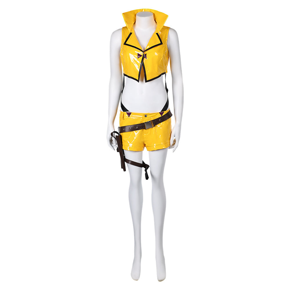 Ashe Women Red Cowboy Outfit Party Carnival Halloween Cosplay Costume From Yinocosplay.com