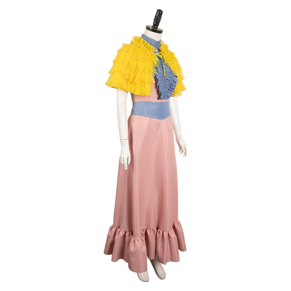 Poor Things Bella Baxter Women Pink Blue Dress Party Carnival Halloween Cosplay Costume From Yinocosplay.com