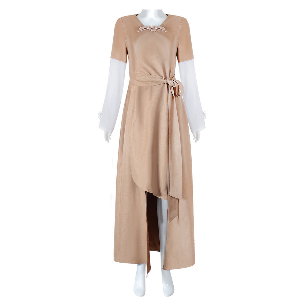 Princess Leia Women Khaki Dress Party Carnival Halloween Cosplay Costume From Yinocosplay.com