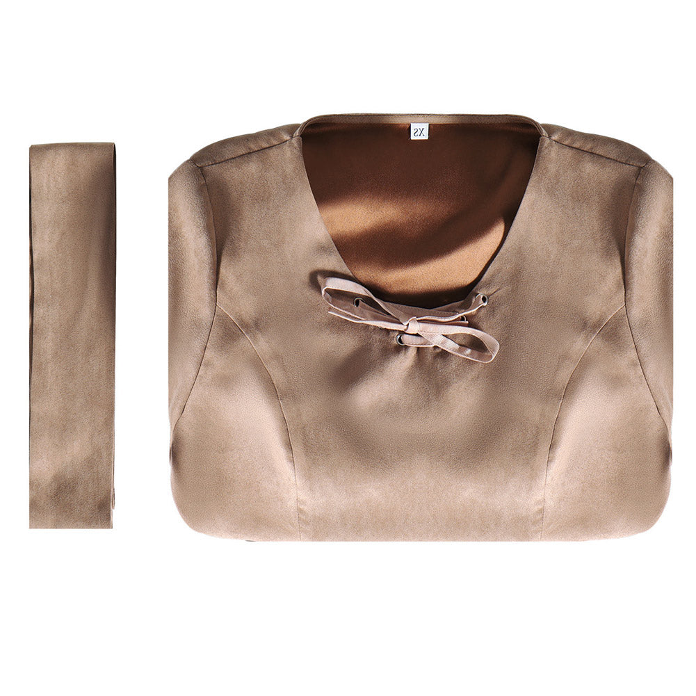 Princess Leia Women Khaki Dress Party Carnival Halloween Cosplay Costume From Yinocosplay.com