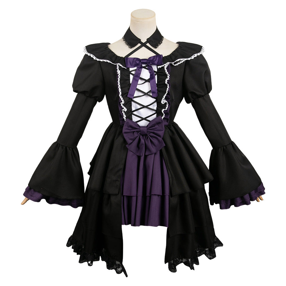 Puella Magi Madoka Magica Homura Akemi Women Black Gothic Dress Cosplay Costume From Yinocosplay.com