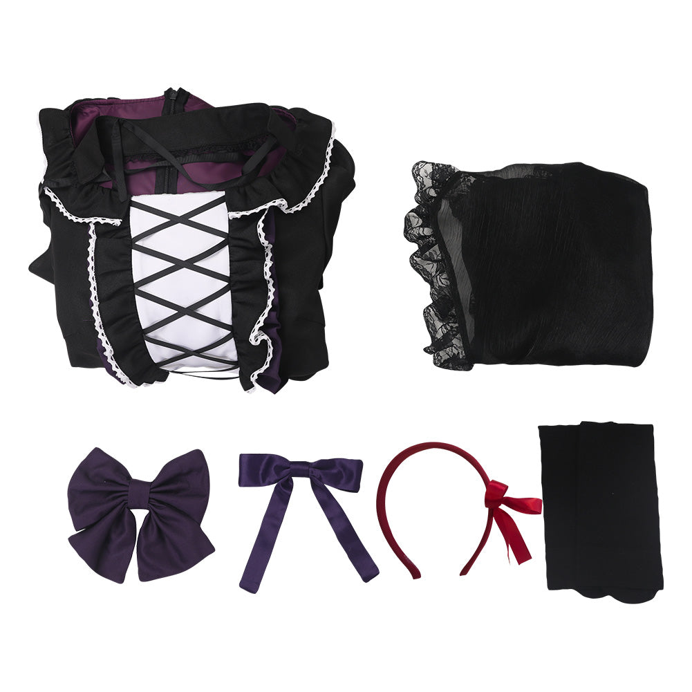 Puella Magi Madoka Magica Homura Akemi Women Black Gothic Dress Cosplay Costume From Yinocosplay.com