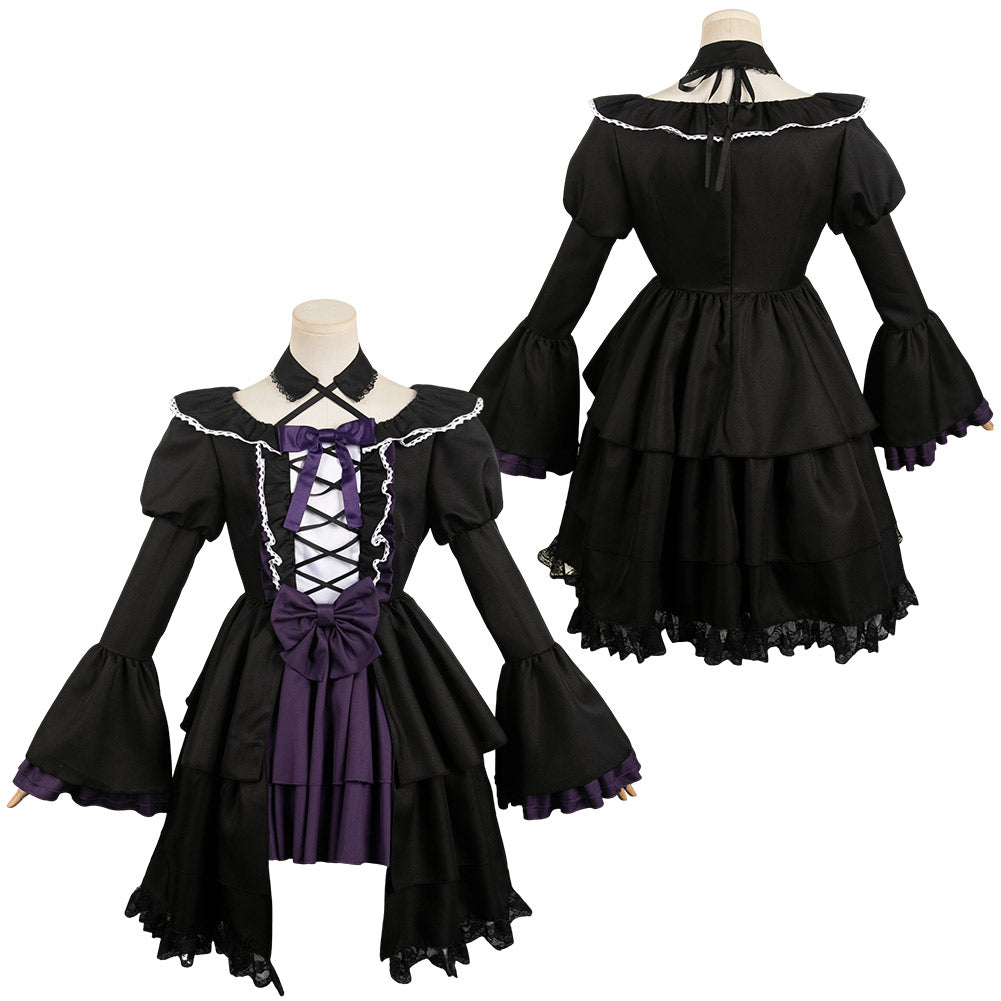 Puella Magi Madoka Magica Homura Akemi Women Black Gothic Dress Cosplay Costume From Yinocosplay.com