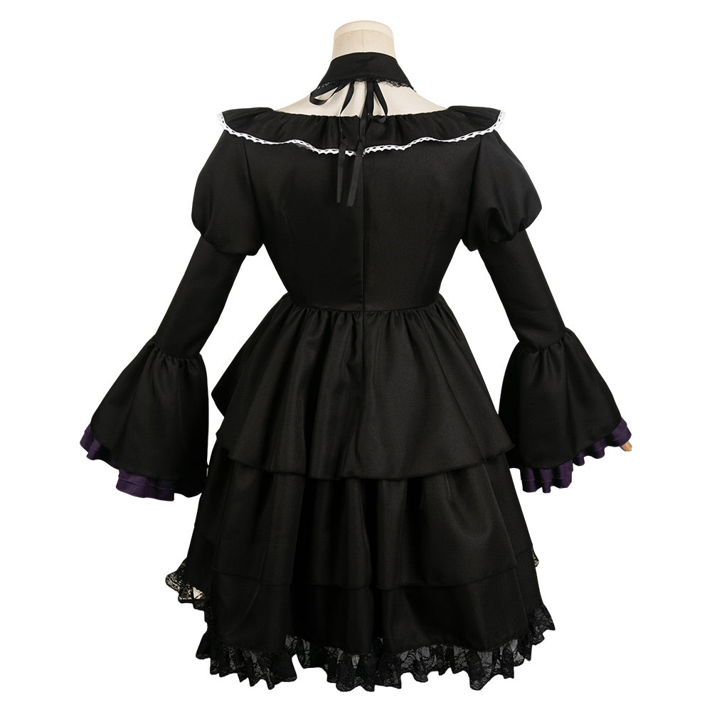 Puella Magi Madoka Magica Homura Akemi Women Black Gothic Dress Cosplay Costume From Yinocosplay.com