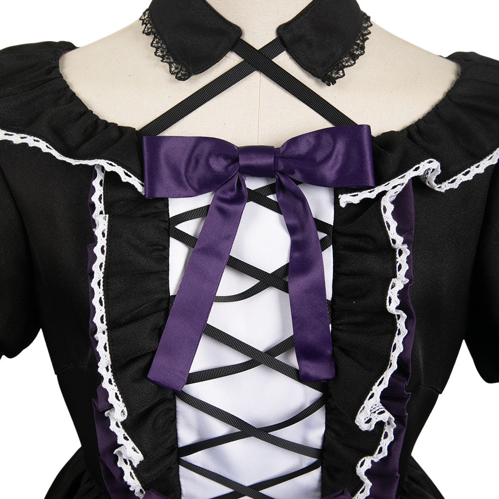 Puella Magi Madoka Magica Homura Akemi Women Black Gothic Dress Cosplay Costume From Yinocosplay.com