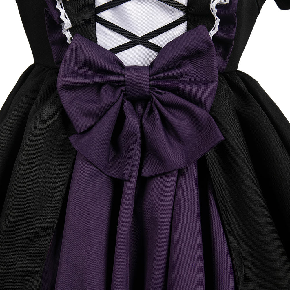 Puella Magi Madoka Magica Homura Akemi Women Black Gothic Dress Cosplay Costume From Yinocosplay.com
