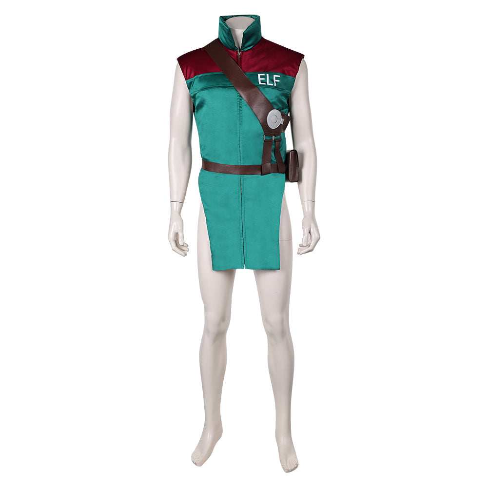 Garcia Green Red Vest Set Cosplay Costume From Yinocosplay.com