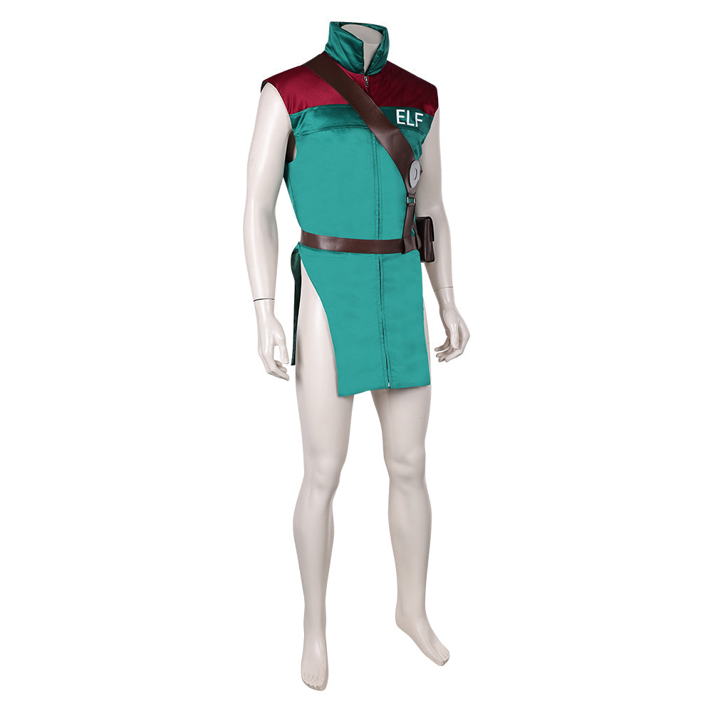 Garcia Green Red Vest Set Cosplay Costume From Yinocosplay.com