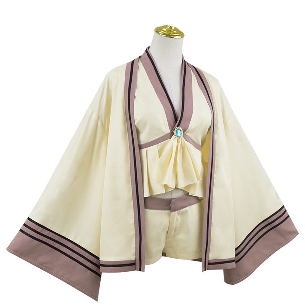 Sousou No Frieren Elf Serie Women Beige Outfit Party Carnival Halloween Cosplay Costume From Yinocosplay.com