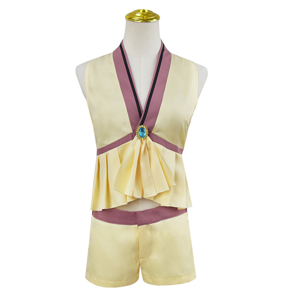 Sousou No Frieren Elf Serie Women Beige Outfit Party Carnival Halloween Cosplay Costume From Yinocosplay.com
