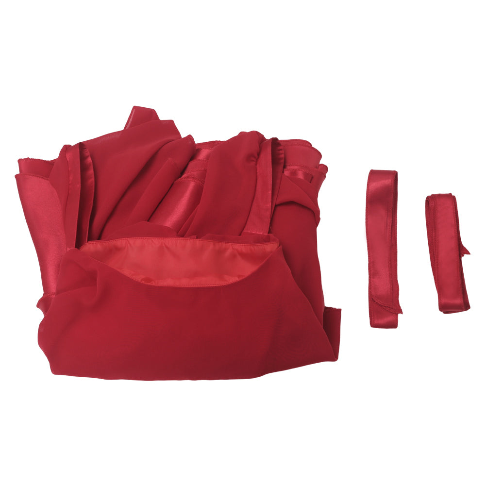 Sousou No Frieren Frieren Women Red Dress Party Carnival Halloween Cosplay Costume From Yinocosplay.com