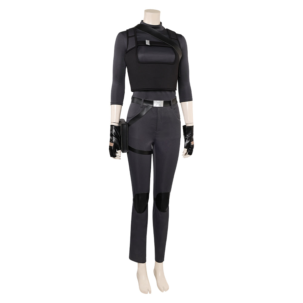 Lara Croft Women Black Outfit Cosplay Costume From Yinocosplay.com