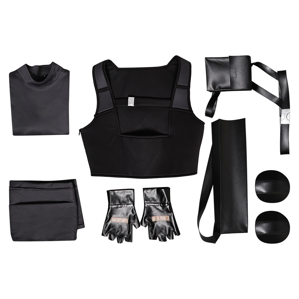 Lara Croft Women Black Outfit Cosplay Costume From Yinocosplay.com