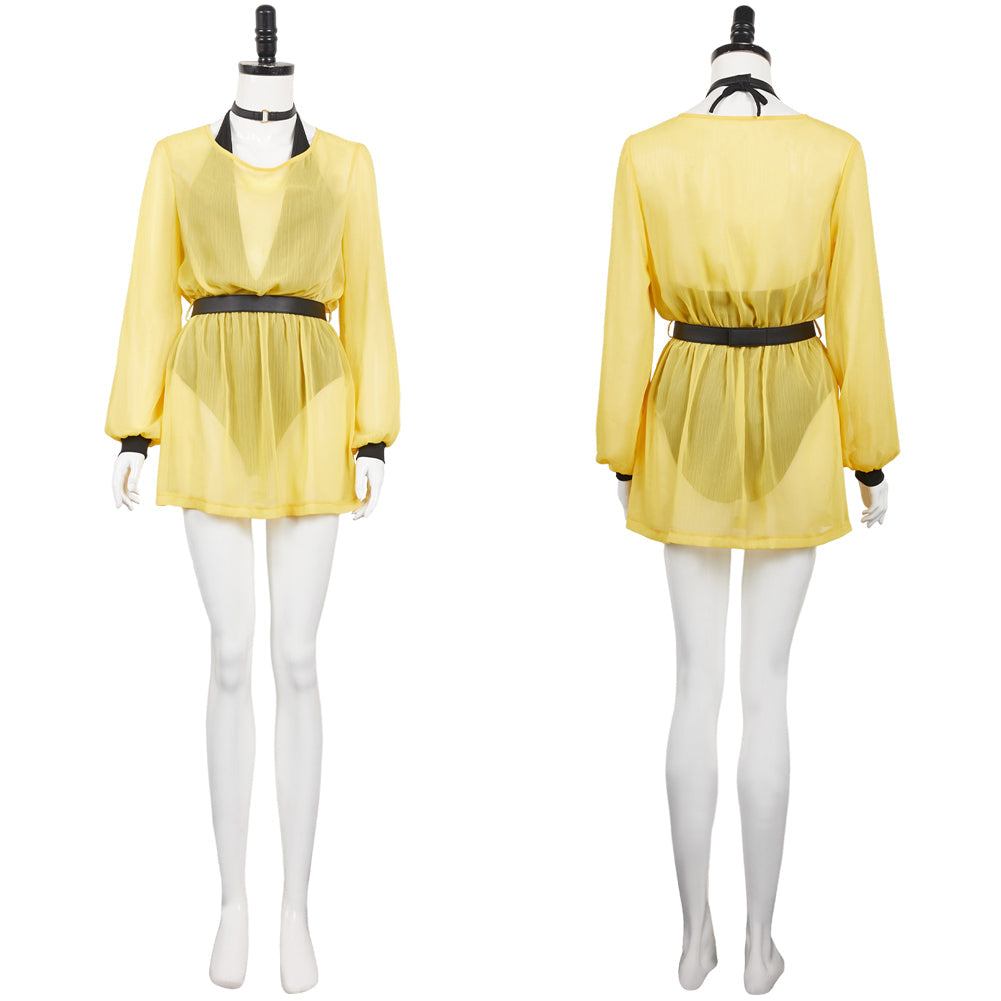 Watchmen Chapter I (2024) Silk Spectre Women Yellow Outfit Party Carnival Halloween Cosplay Costume From Yinocosplay.com