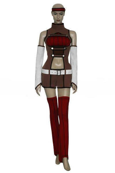 Code Geass Kallen Stadtfeld Brown and Red Cosplay Costume From Yinocosplay.com