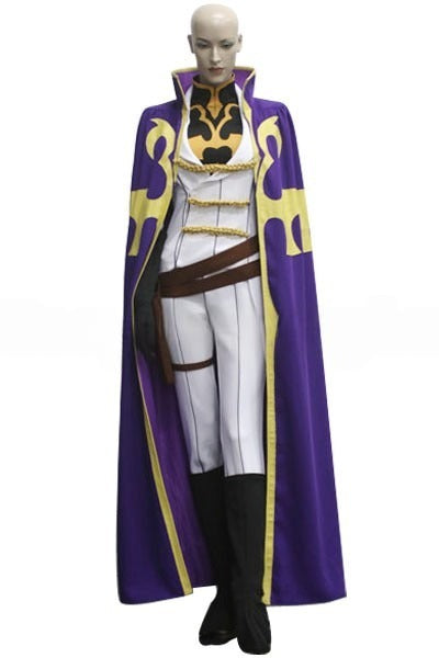 Code Geass Knight of Nine Nonette Enneagram Purple and White Knight Cosplay Costume From Yinocosplay.com