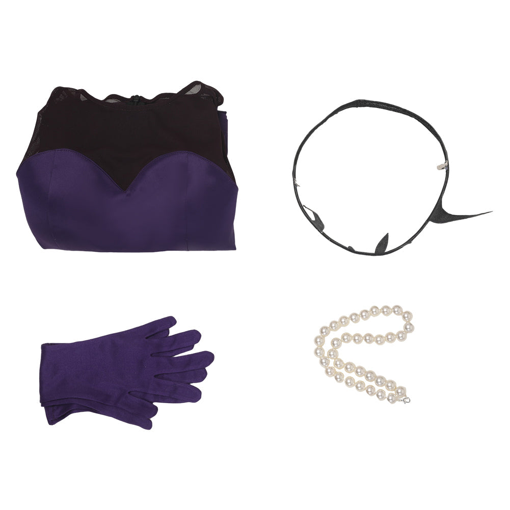 Lilith Women Purple Dress Cosplay Costume From Yinocosplay.com