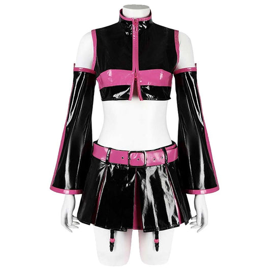 2.5 Dimensional Seduction Mikari Tachibana Women Black Pink Dress Set Cosplay Costume From Yinocosplay.com