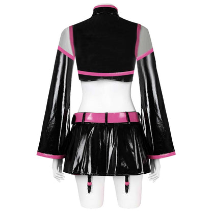 2.5 Dimensional Seduction Mikari Tachibana Women Black Pink Dress Set Cosplay Costume From Yinocosplay.com