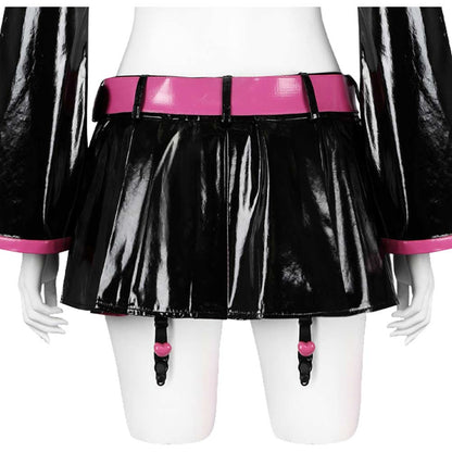 2.5 Dimensional Seduction Mikari Tachibana Women Black Pink Dress Set Cosplay Costume From Yinocosplay.com