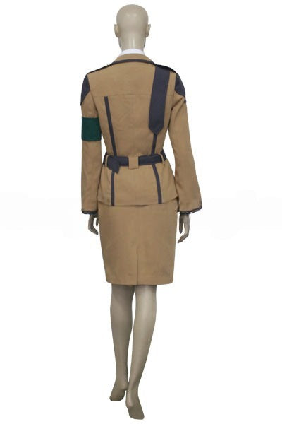 Code Geass Cecile Croomy Beige Military Cosplay Costume From Yinocosplay.com