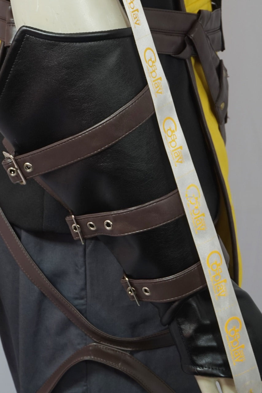 Scorpion Yellow and Black Ninja Warrior Cosplay Costume From Yinocosplay.com