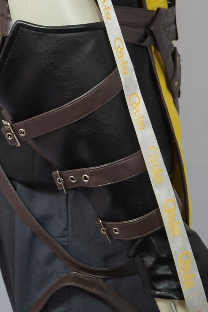 Scorpion Yellow and Black Ninja Warrior Cosplay Costume From Yinocosplay.com