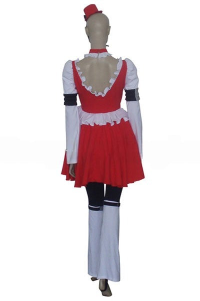 Code Geass C.C. Red White Maid Dress Cosplay Costume From Yinocosplay.com