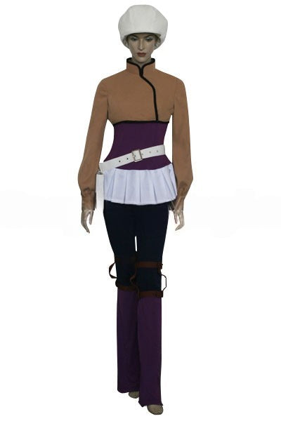 Code Geass C.C. Brown Purple Cosplay Costume From Yinocosplay.com