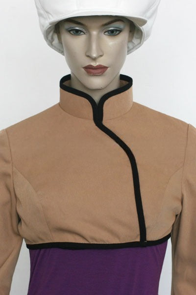 Code Geass C.C. Brown Purple Cosplay Costume From Yinocosplay.com