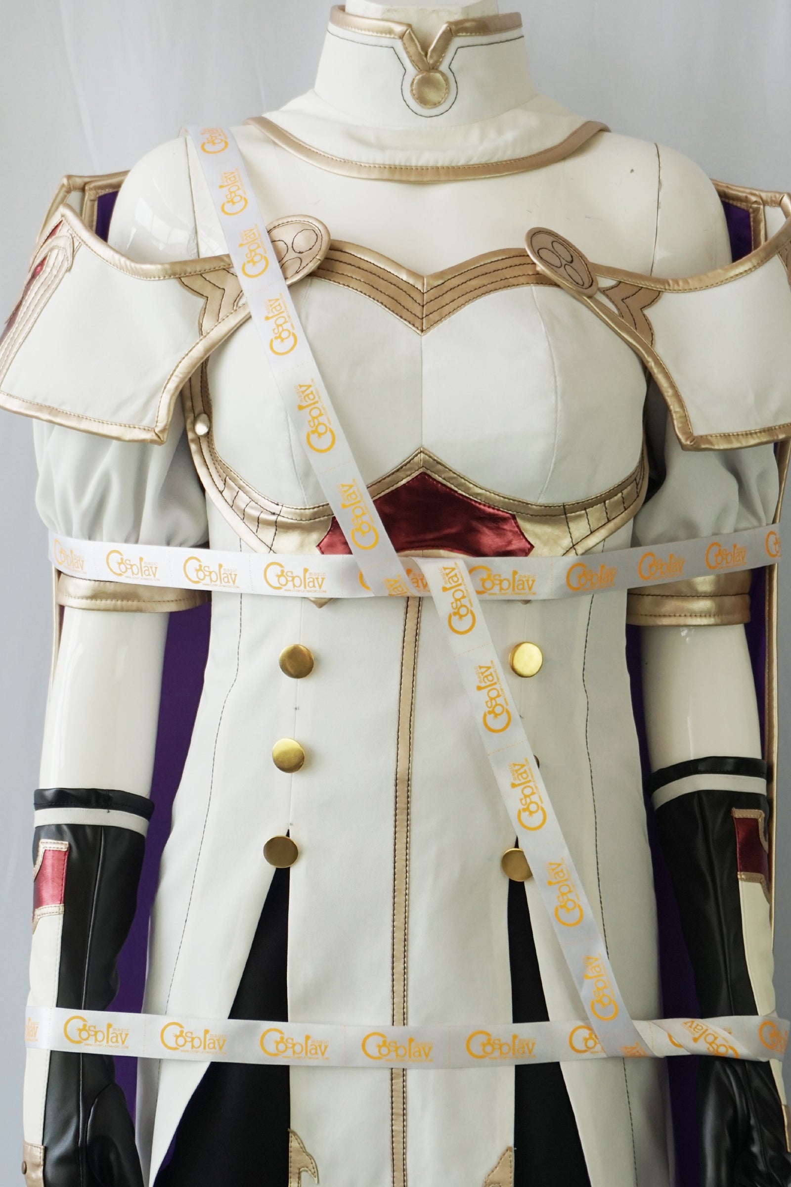Celica White and Purple Warrior Cosplay Costume From Yinocosplay.com