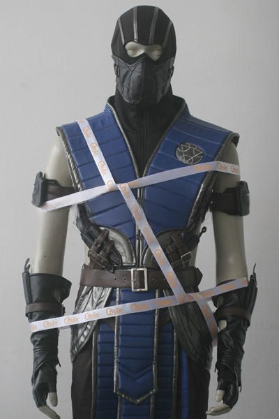 Sub-Zero Kuai Liang Blue Ninja Cosplay Costume From Yinocosplay.com