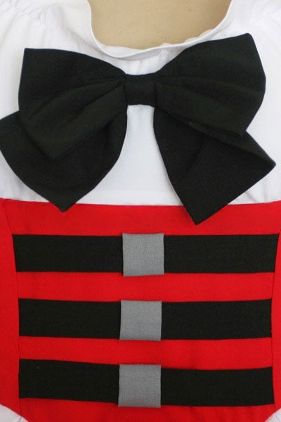 Code Geass C.C. Red White Maid Dress Cosplay Costume From Yinocosplay.com