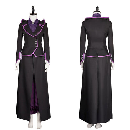 Agatha Women Black Purple Witch Outfit Cosplay Costume From Yinocosplay.com