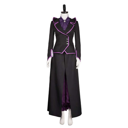 Agatha Women Black Purple Witch Outfit Cosplay Costume From Yinocosplay.com