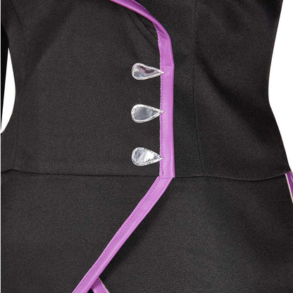 Agatha Women Black Purple Witch Outfit Cosplay Costume From Yinocosplay.com