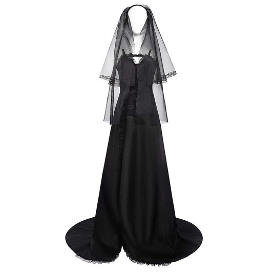 Beetlejuice 2024 Astrid Deetz Women Gothic Black Dress Party Carnival Halloween Cosplay Costume From Yinocosplay.com
