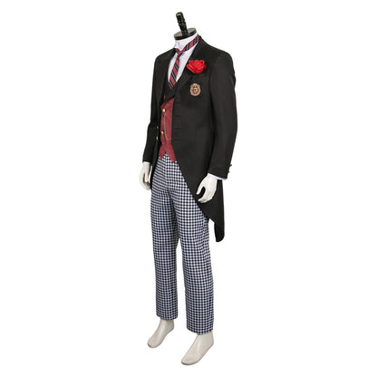 Black Butler Season 4: Public School Arc Edgar Redmond Black Outfit Party Carnival Halloween Cosplay Costume From Yinocosplay.com