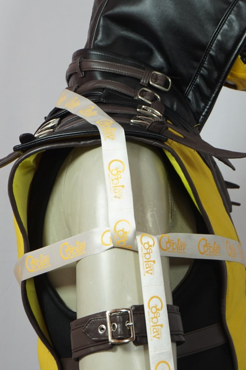 Scorpion Yellow and Black Ninja Warrior Cosplay Costume From Yinocosplay.com