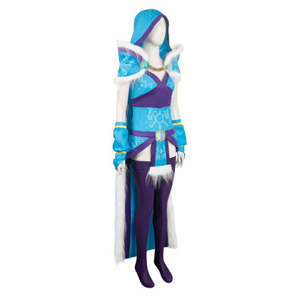 Crystal Maiden Women Blue Outfit Cosplay Costume From Yinocosplay.com
