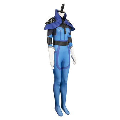 Luna Women Blue Jumpsuit Cosplay Costume From Yinocosplay.com