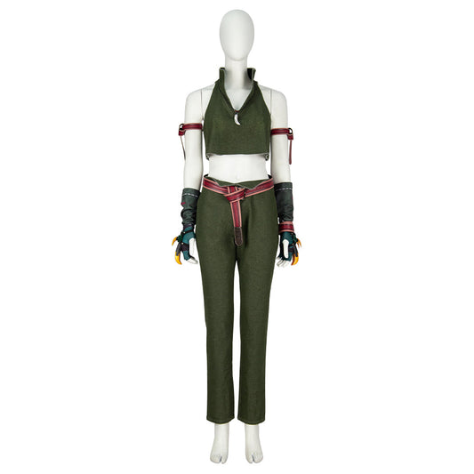 Tifa Lockhart Women Green Cowboy Suit Cosplay Costume From Yinocosplay.com